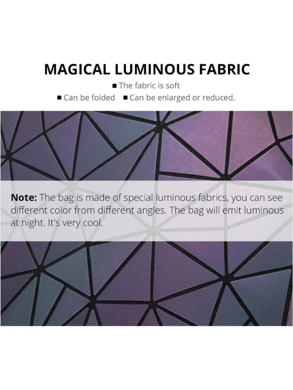 Luminous Geometric Holographic Crossbody Bag & Wallet for Women - Stylish